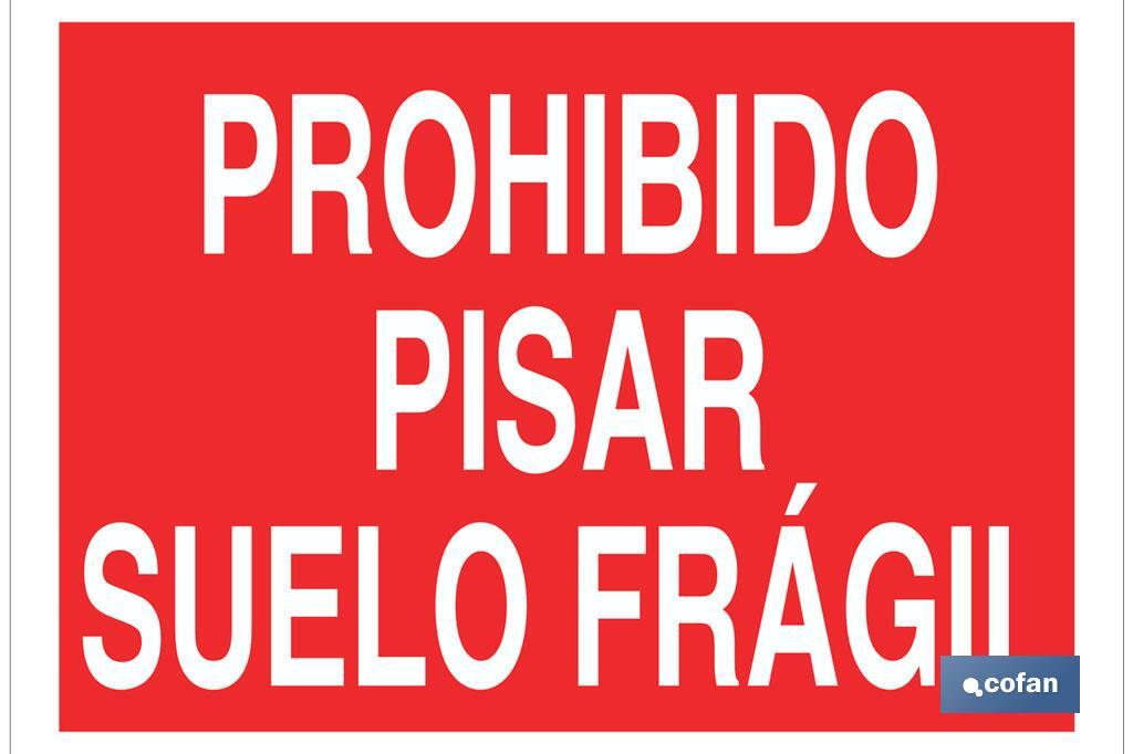 SEÑAL POLIESTIRENO 297X210MM