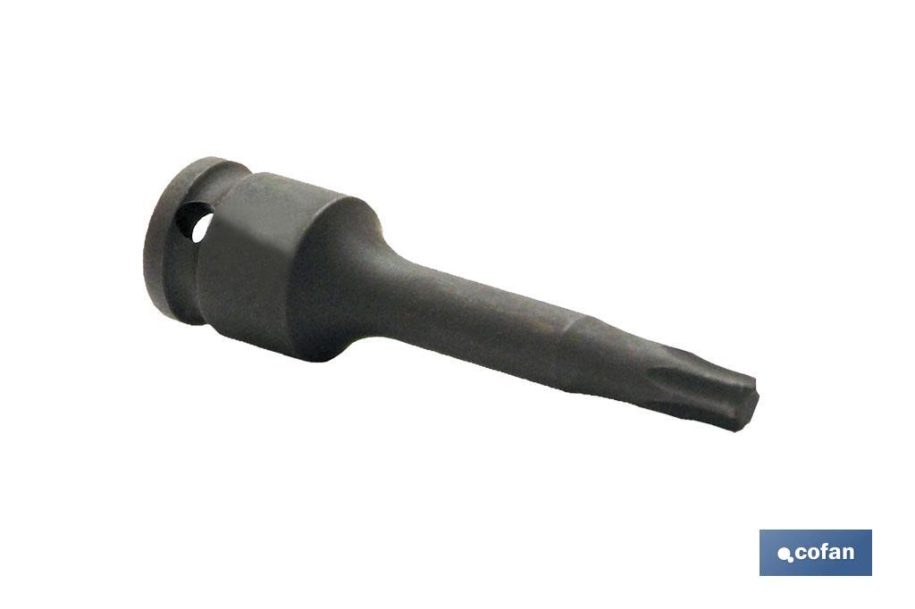 VASO IMPACTO 1/4 TORX MACHO T-30 (PACK: 1 UDS)