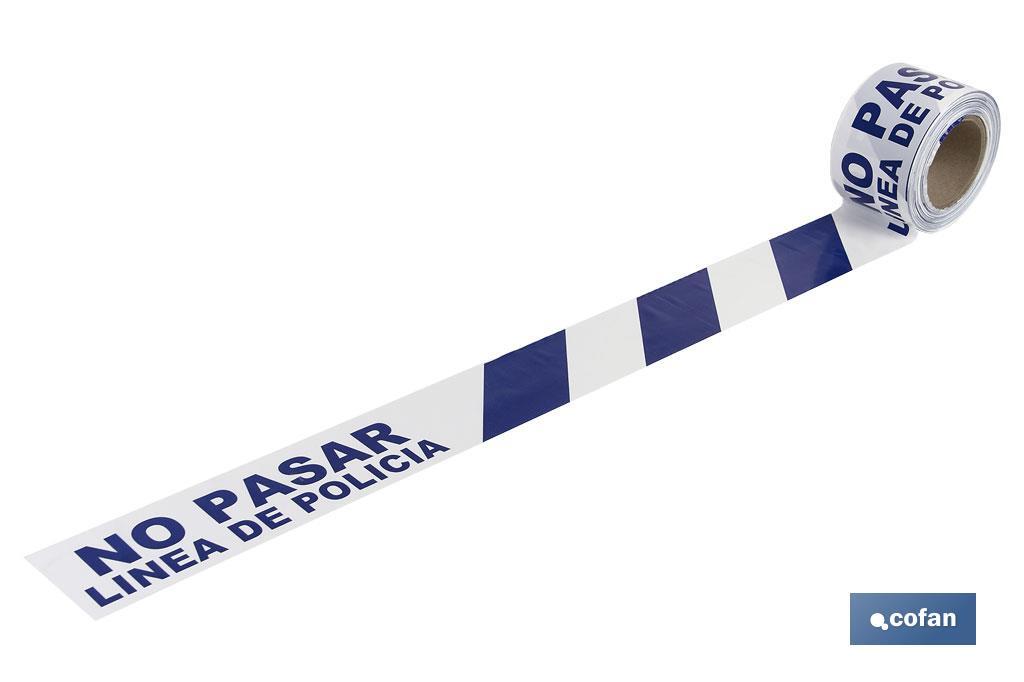 CINTA BALIZ. LINEA POLICIA 80MMX100MTS (PACK: 1 UDS)