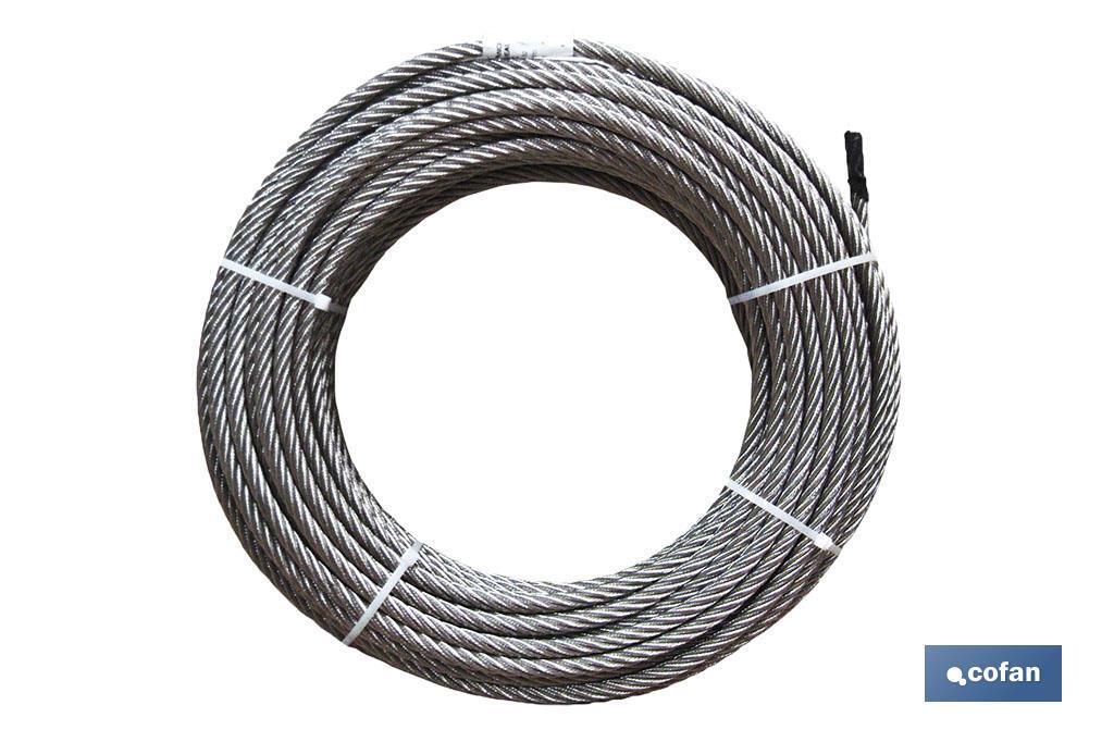 ROLLO CABLE GALVANIZADO 100 MTS. 3MM. (PACK: 1 UDS)