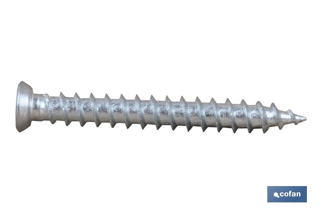 TORNILLO HORMIGÓN PLANA TORX 7,5X60 (PACK: 200 UDS)