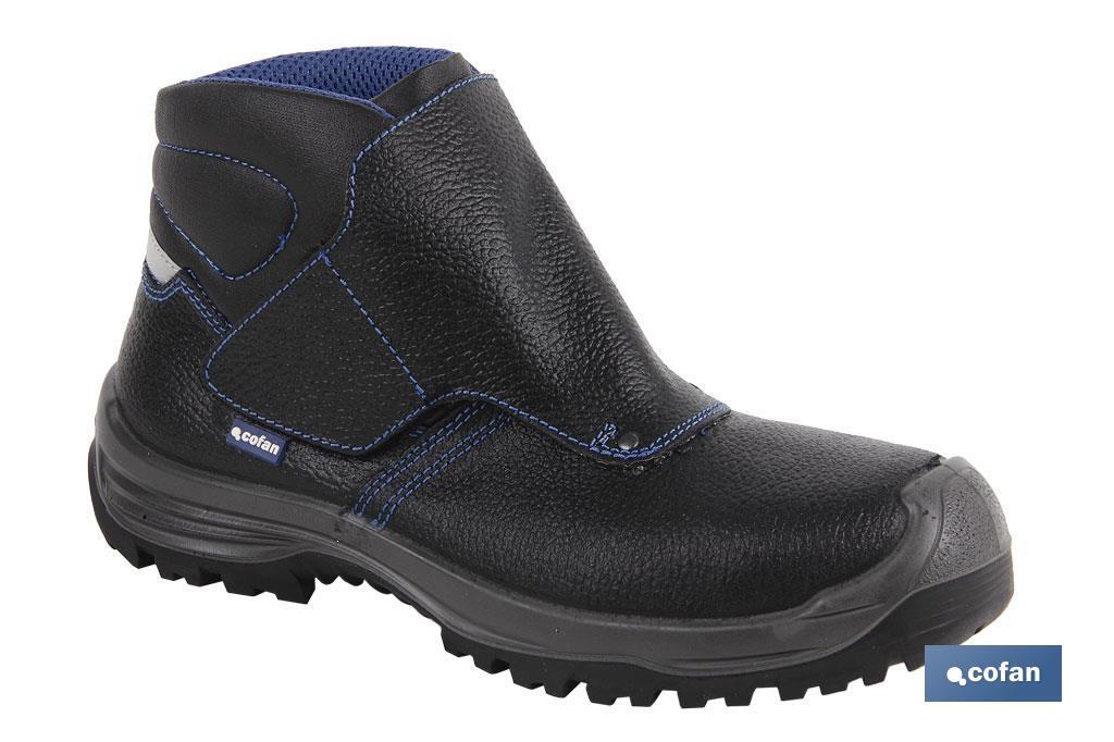 BOTA PIEL NEGRO CIERRE VELCRO S3 MODELO URIAN T 47 (PACK: 1 UDS)