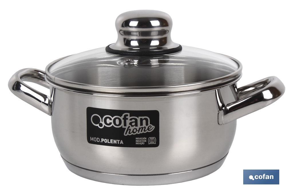 CACEROLA INOX INDUC.4.2L MODELO POLENTA T/ VIDRIO Ø240 MM (PACK: 1 UDS)