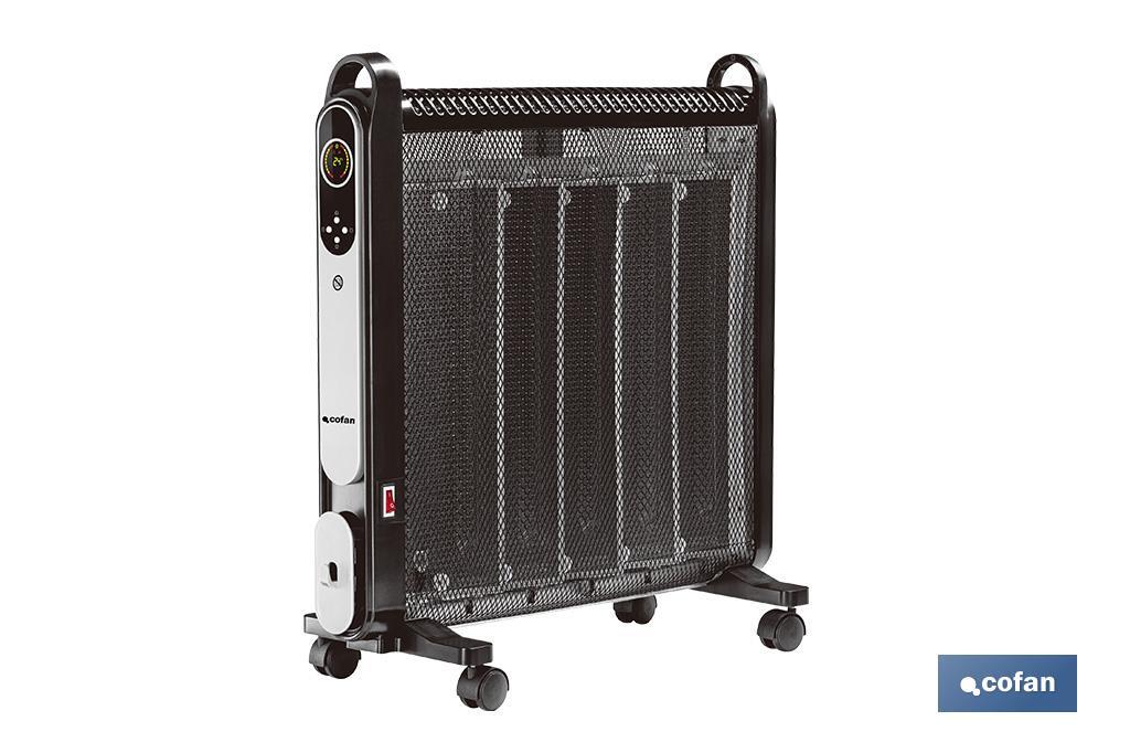 RADIADOR DE MICA NEGRO MODELO ASTANA 2000W TEMPORIZADOR-MANDO