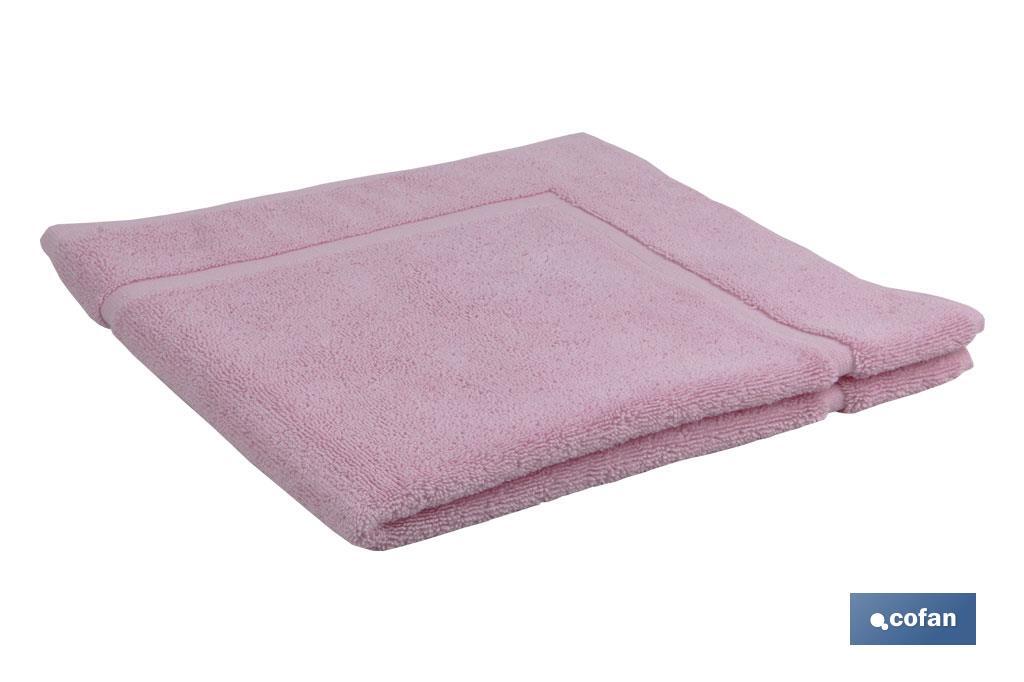 ALFOMBRA BAÑO ROSA CLARO GR.1000  MODELO FLOR 60X60 cm (PACK: 1 UDS)