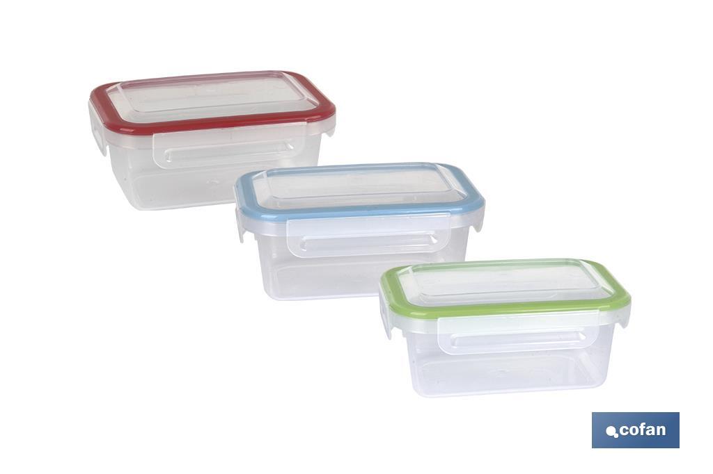 FIAMBRERA ROJA RECTANGULAR CON JUNTA BI-MATERIA MODELO YUBA 1,4 L