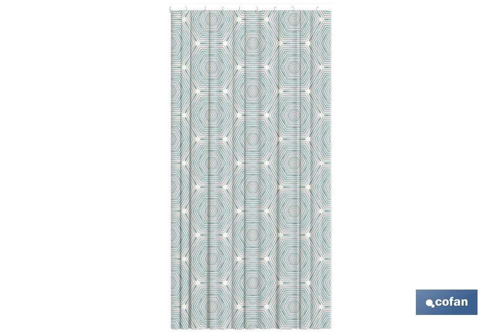 CORTINA DE BAÑO SIDNEY  POLIÉSTER 140x200 (PACK: 1 UDS)