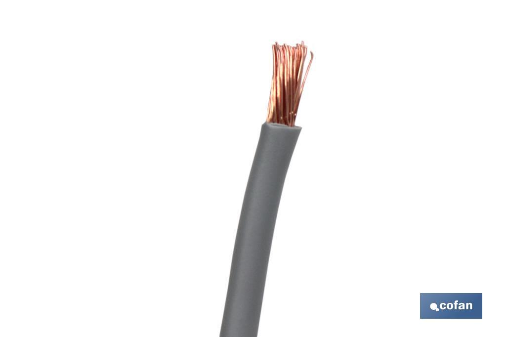 ROLLO CABLE H07V-K 1X1,5MM2 GRIS (100M) (PACK: 1 UDS)