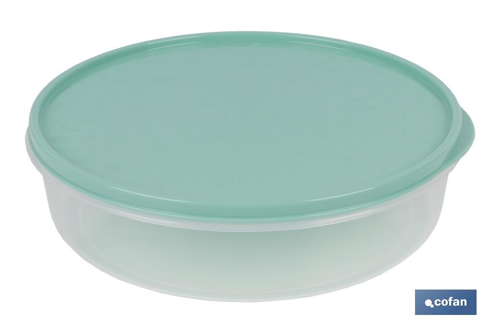 FIAMBRERA TORTILLA REDONDA VERDE MODELO RIOJANA 24.5X6.5cm (PACK: 6 UDS)