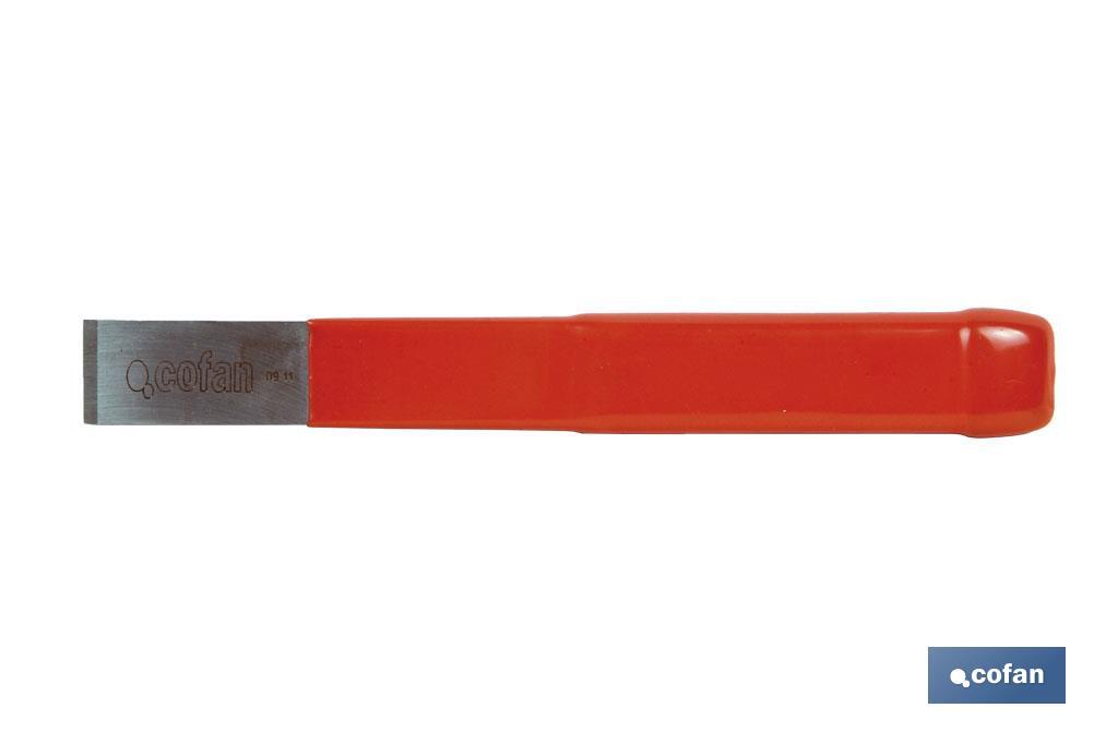 Cincel cortafríos para chapista | Extrafino | Medidas: 20 x 200 mm | Fabricado en acero