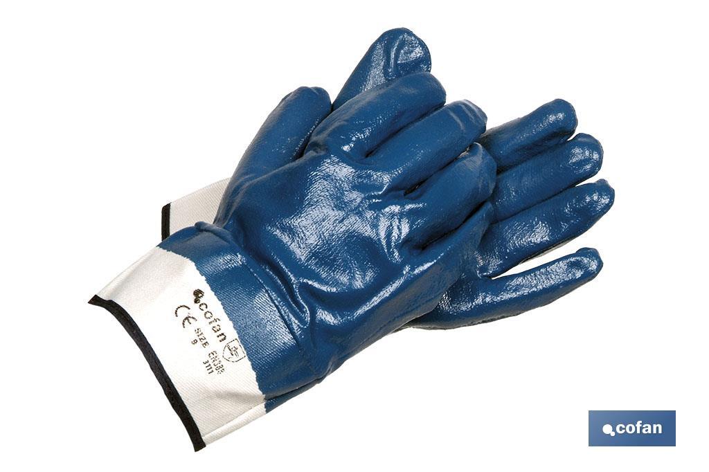 Guantes de Nitrilo Americano Azul