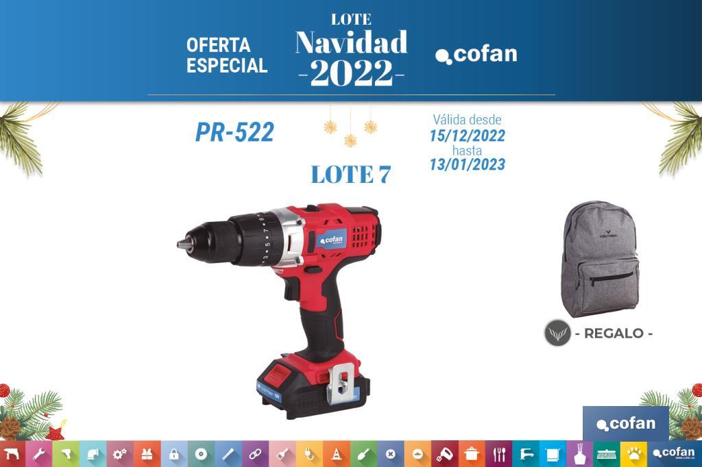 Lote de Navidad 7: Taladro Percutor a Batería + Regalo