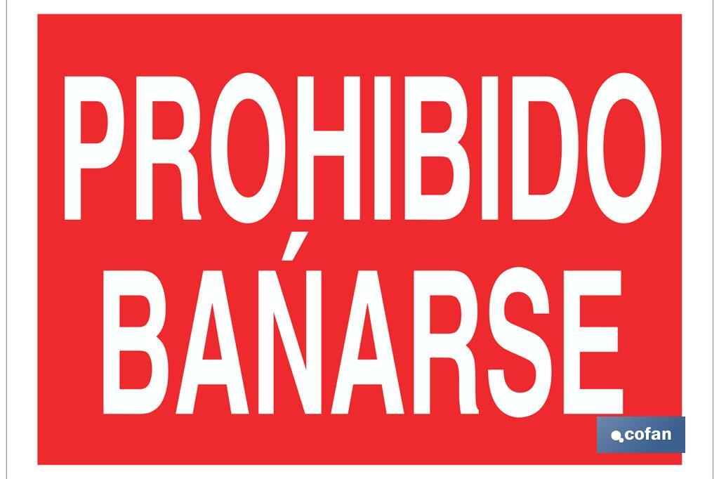 Prohibido bañarse